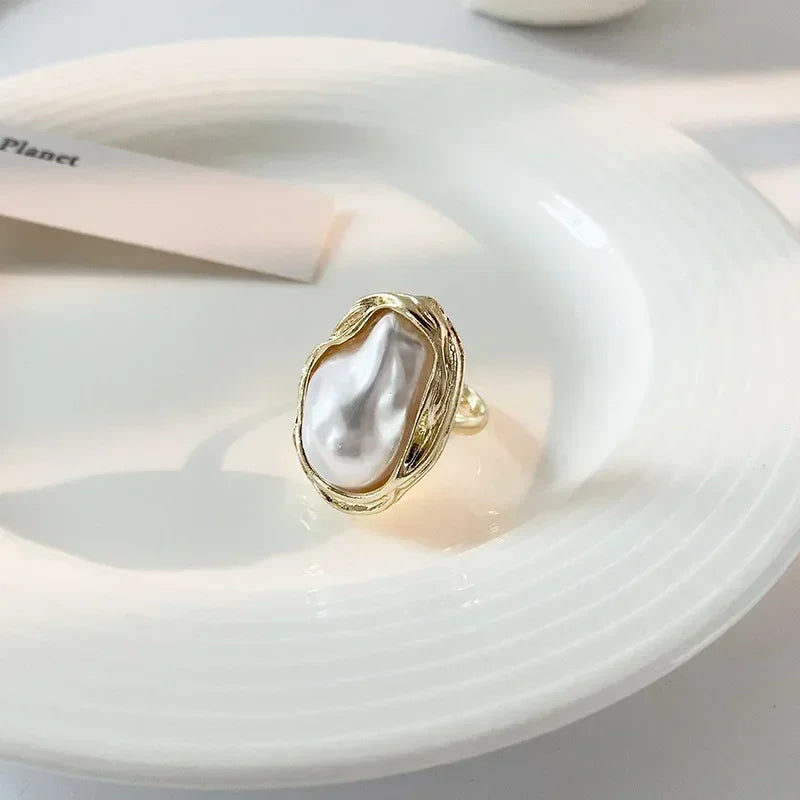 Imitation Pearl Shape Ring For Women