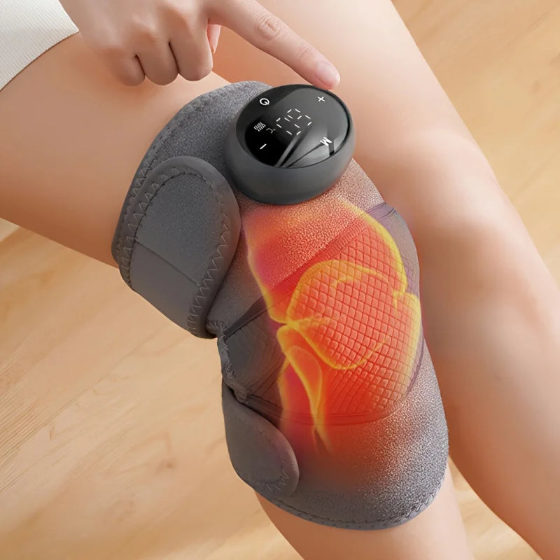 Rechargeable heated knee massager