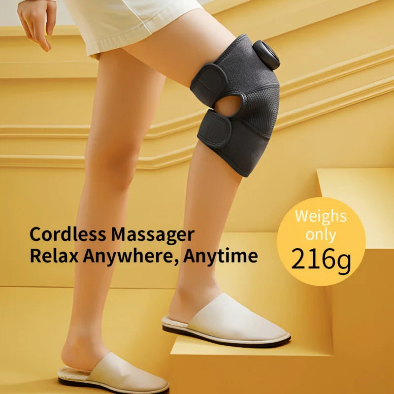 Rechargeable heated knee massager