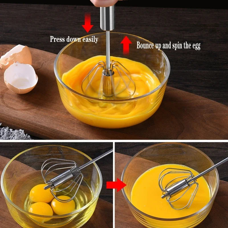 Hand Pressure Egg Beater