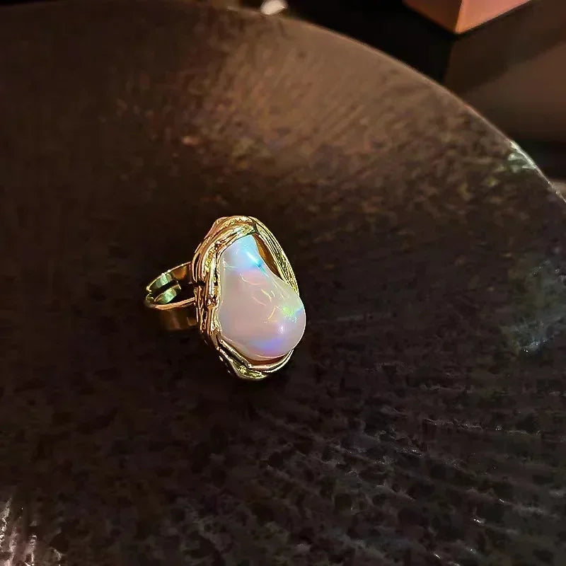 Imitation Pearl Shape Ring For Women